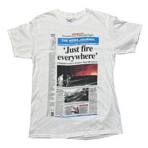 90s Volusia & Flagler Fires Newspaper β98 Tee